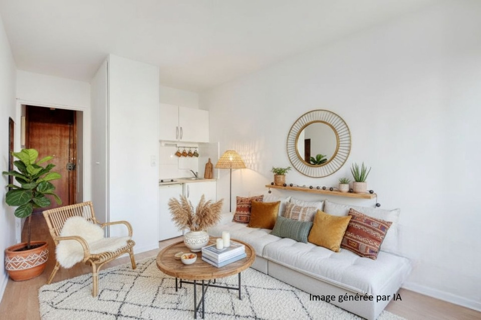 Appartement Paris 1 pièce(s) 17 m2