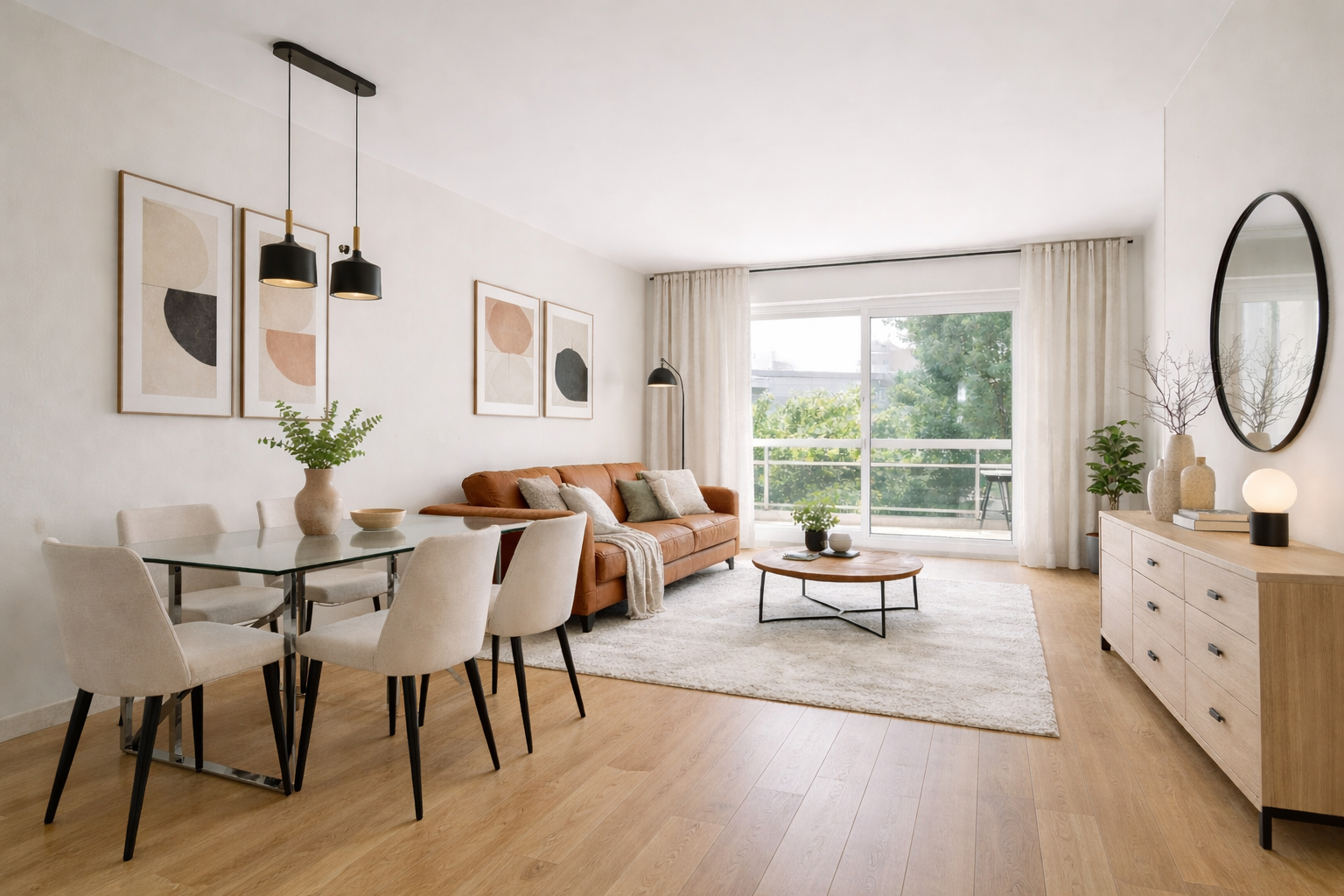 Paris 19 : Appartement 4 pièces de 87.15m² avec balcons